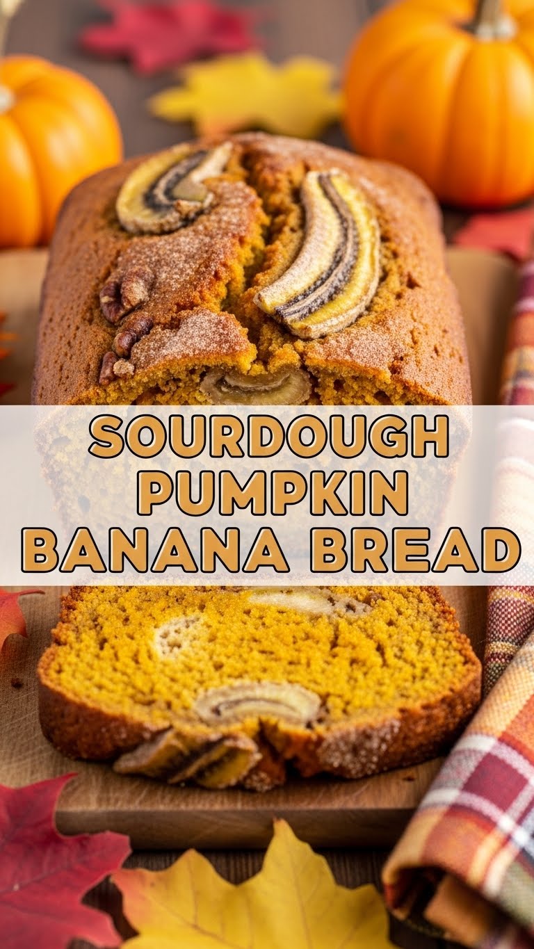 Sourdough Pumpkin Banana Bread