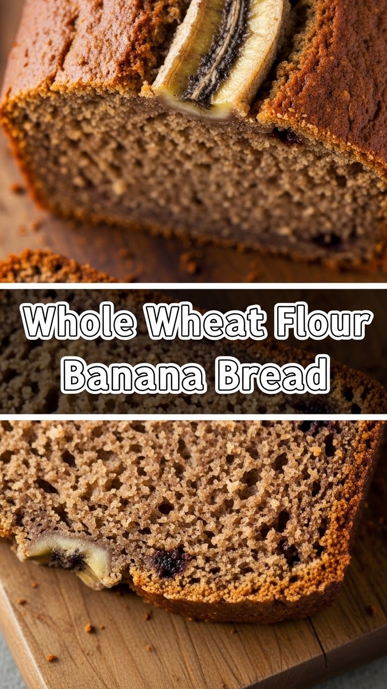 Whole Wheat Flour Banana Bread