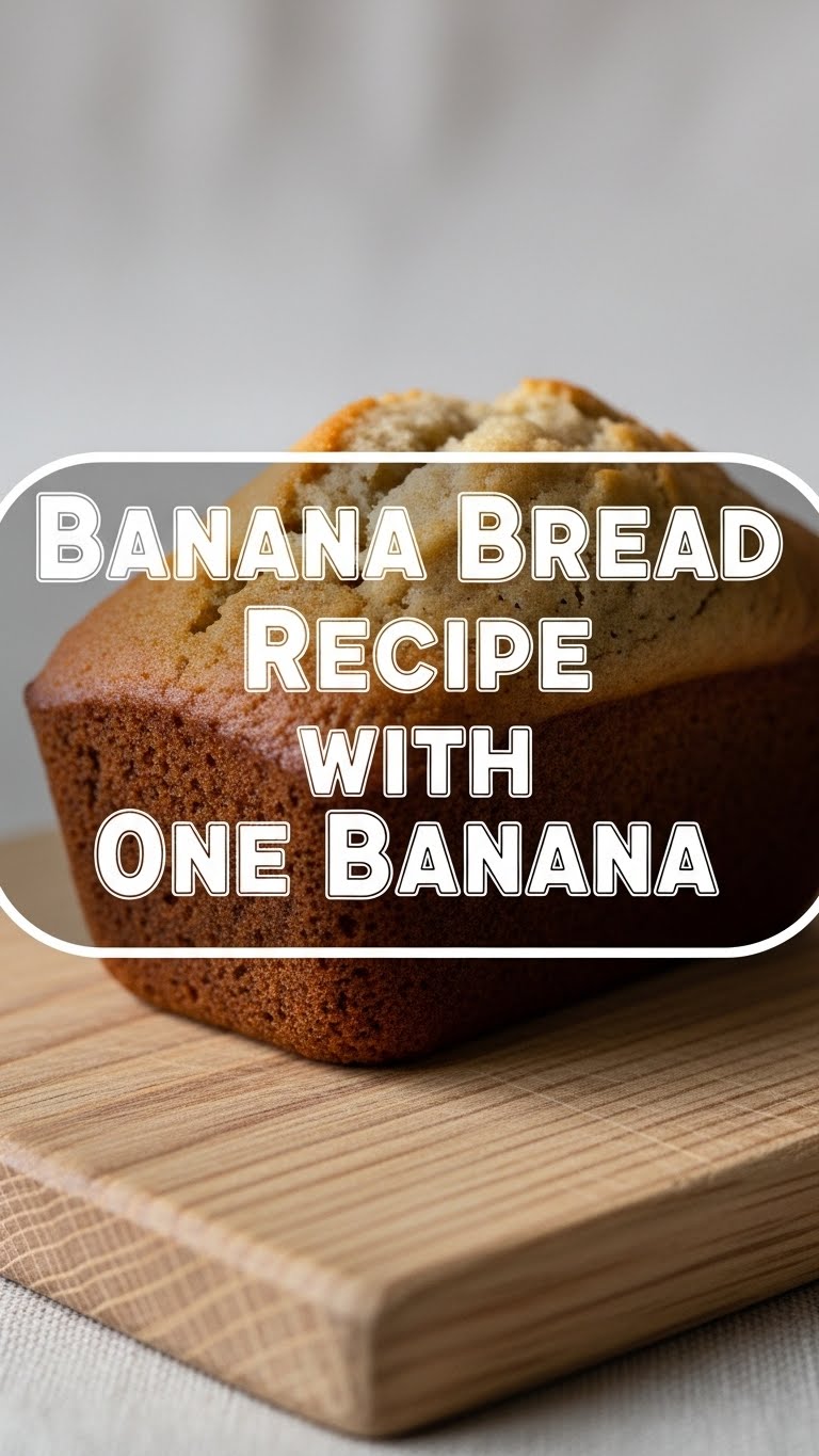 Banana Bread Recipe With One Banana