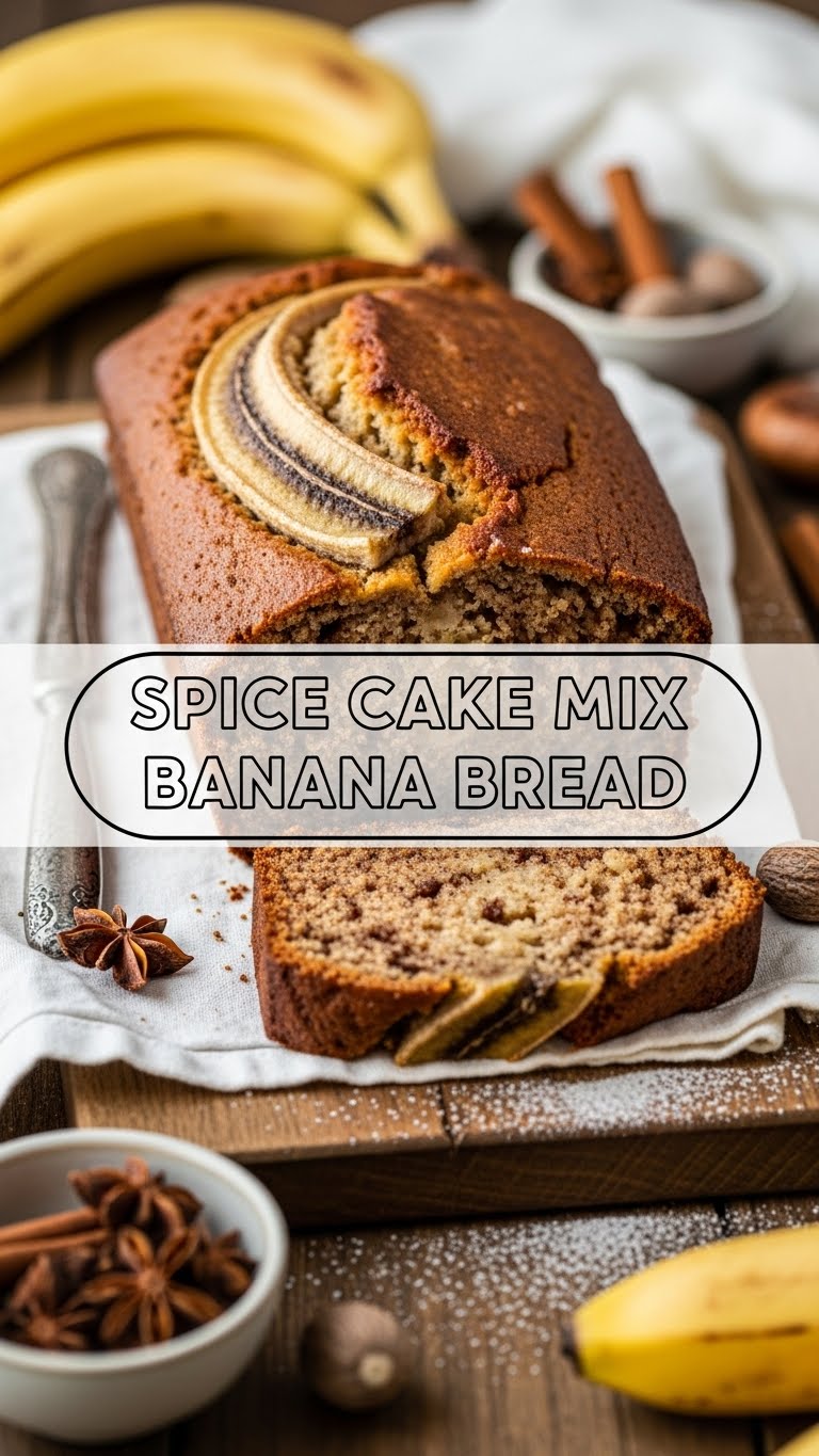 Spice Cake Mix Banana Bread