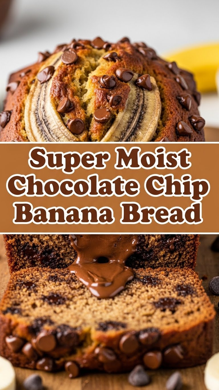 Super Moist Chocolate Chip Banana Bread