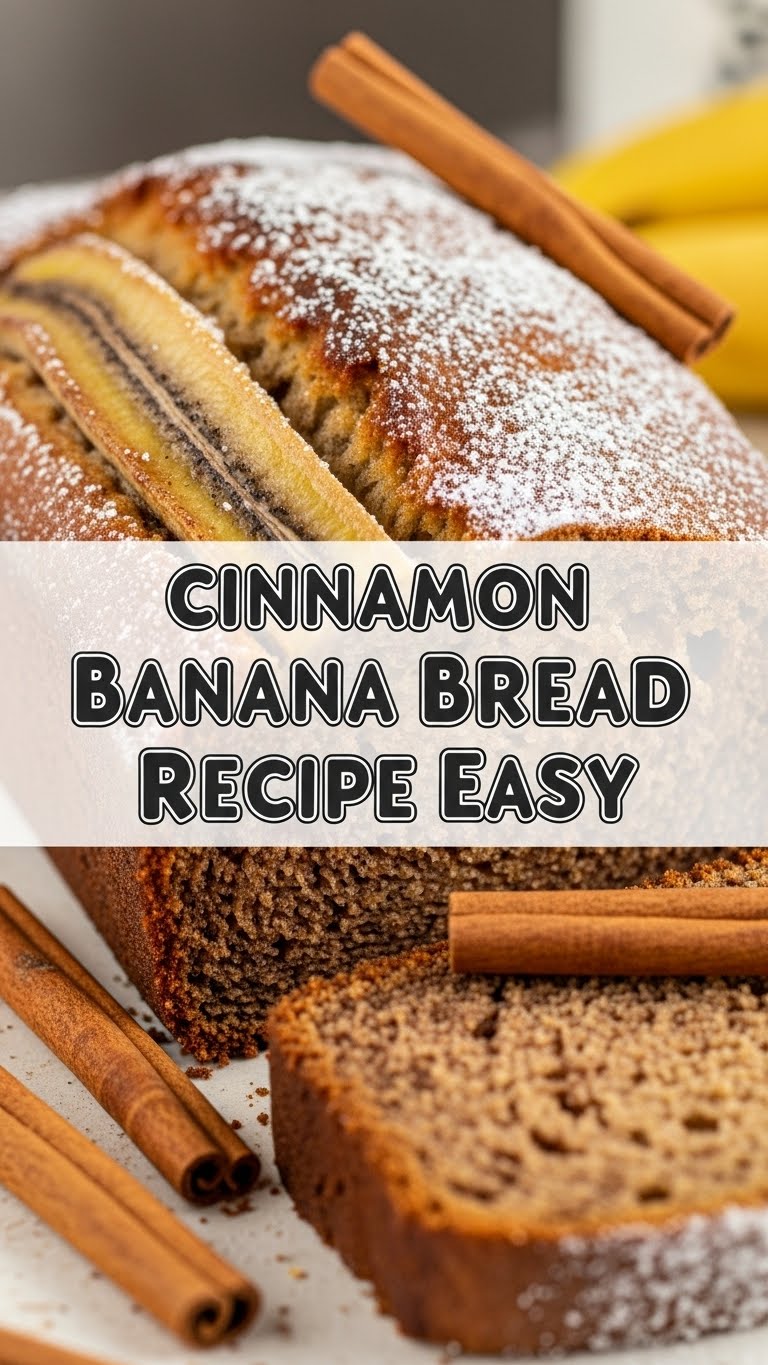Cinnamon Banana Bread Recipe Easy