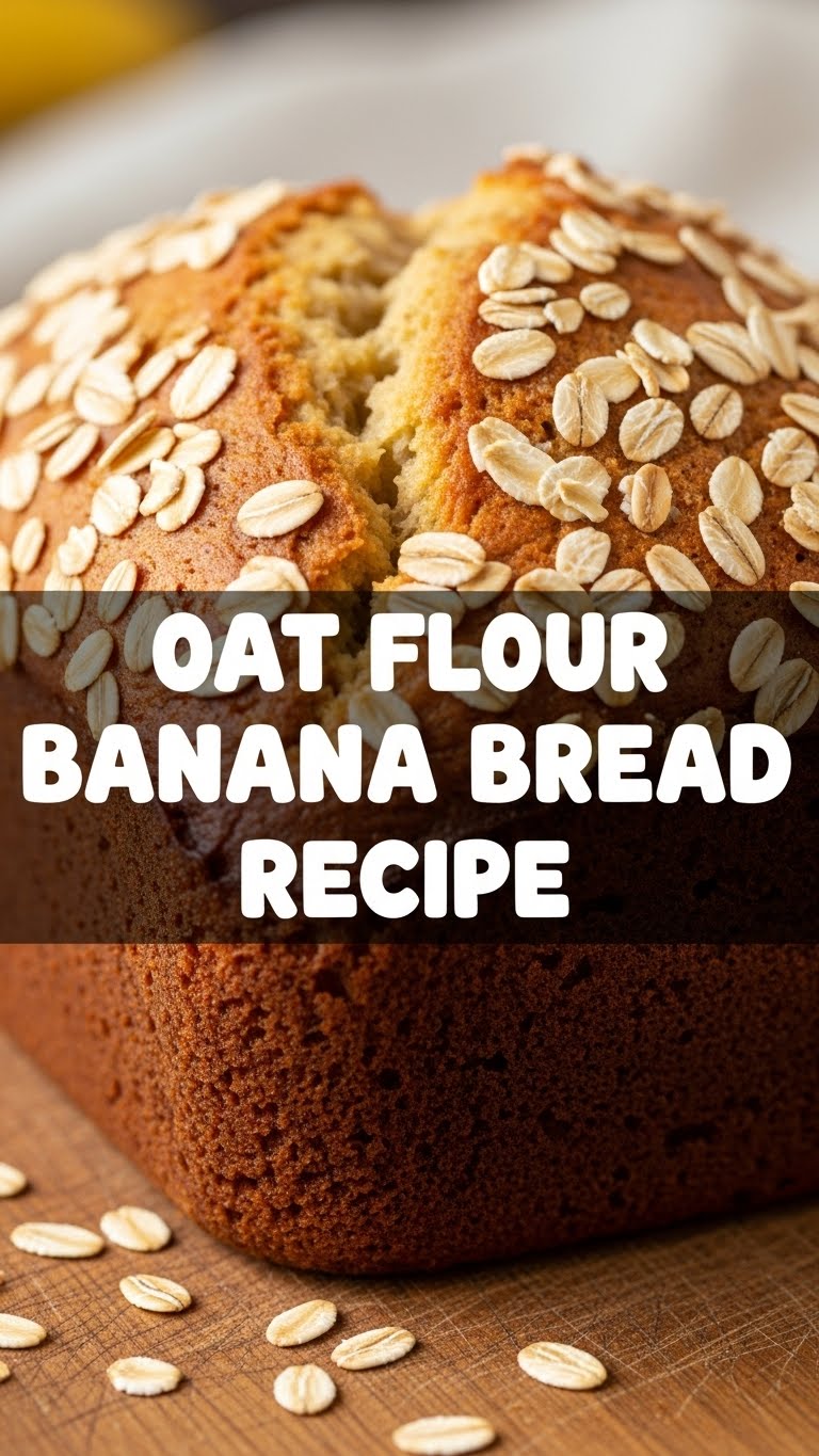 Oat Flour Banana Bread Recipe
