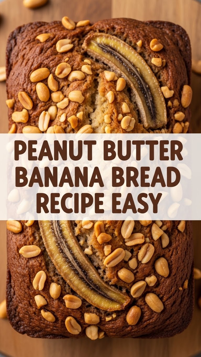Peanut Butter Banana Bread Recipe Easy