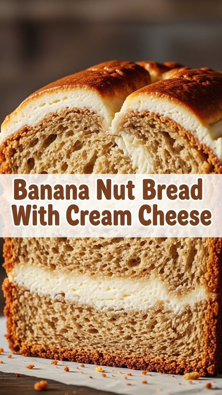 Banana Nut Bread With Cream Cheese