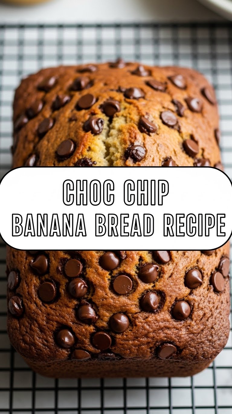 Choc Chip Banana Bread Recipe