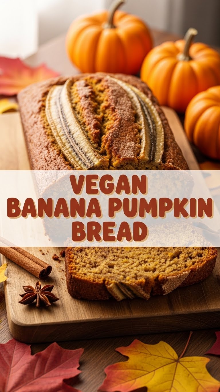 Vegan Banana Pumpkin Bread