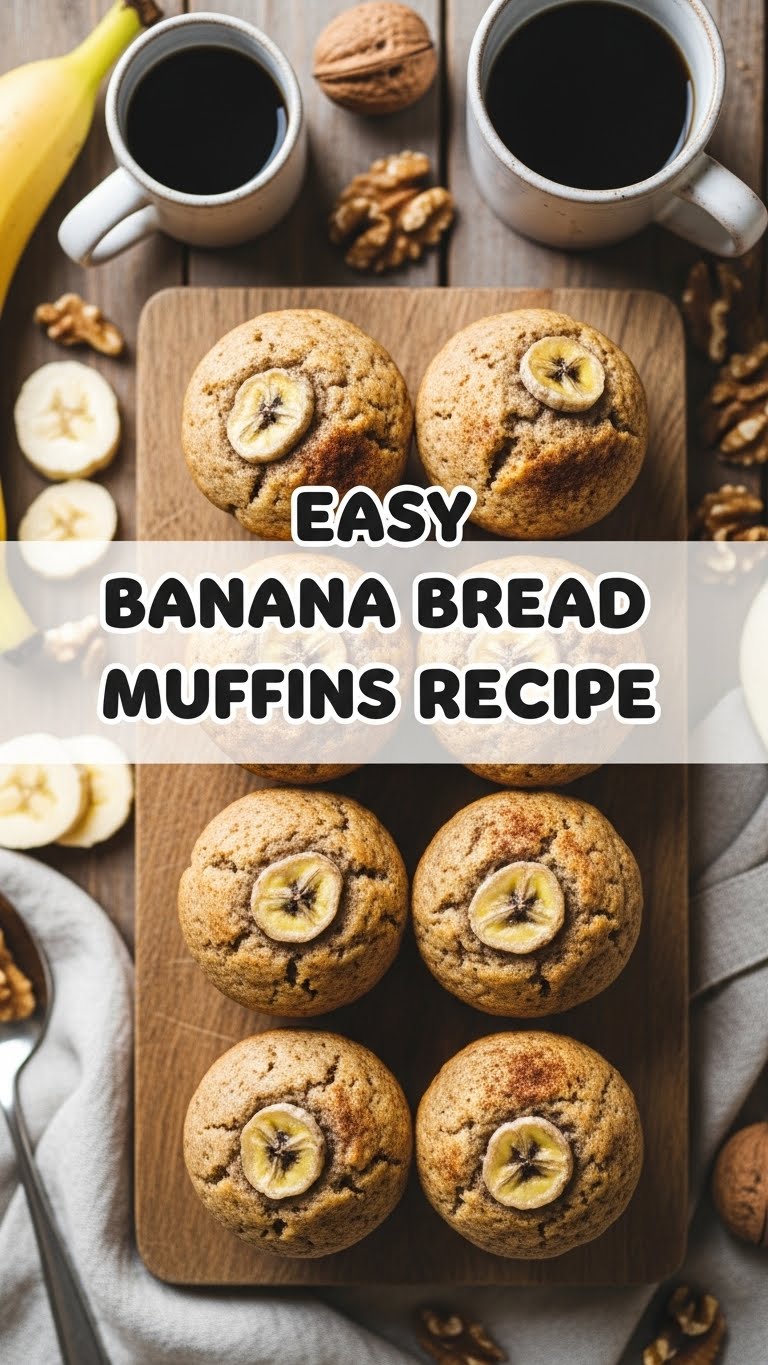 Easy Banana Bread Muffins Recipe