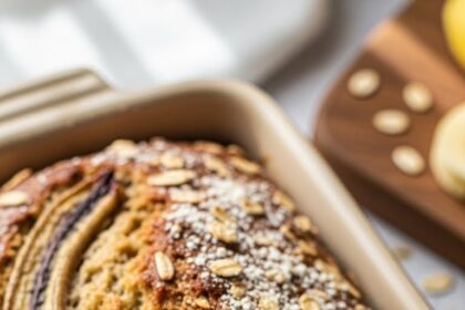 Banana Oat Flour Bread