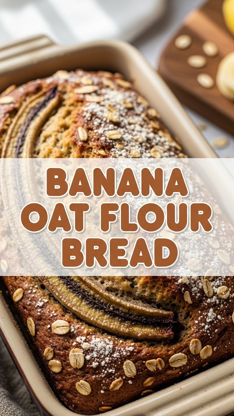Banana Oat Flour Bread