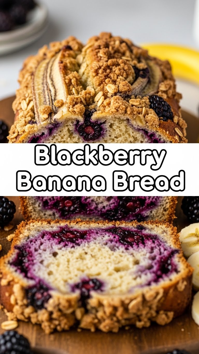 Blackberry Banana Bread