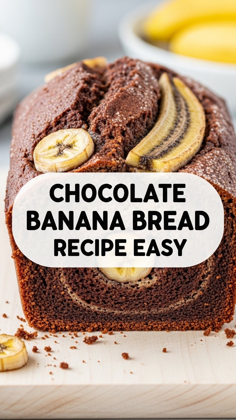 Chocolate Banana Bread Recipe Easy