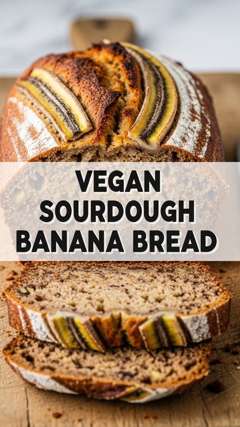 Vegan Sourdough Banana Bread
