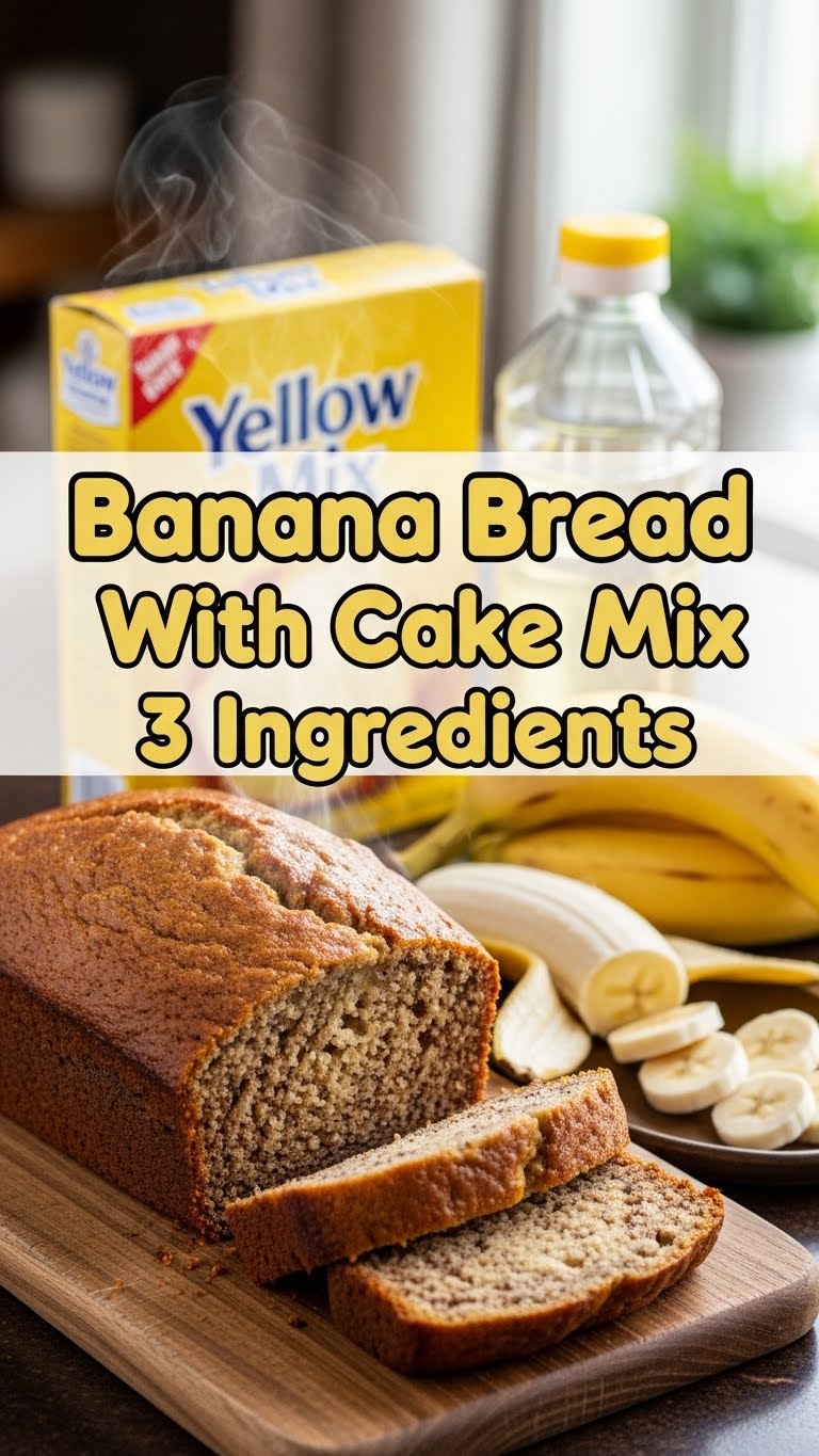 Banana Bread With Cake Mix 3 Ingredients
