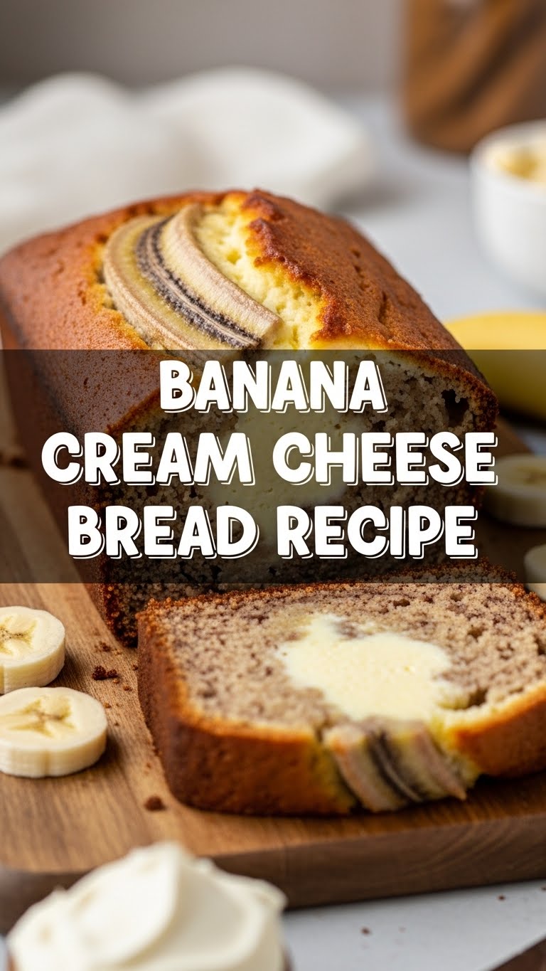 Banana Cream Cheese Bread Recipe