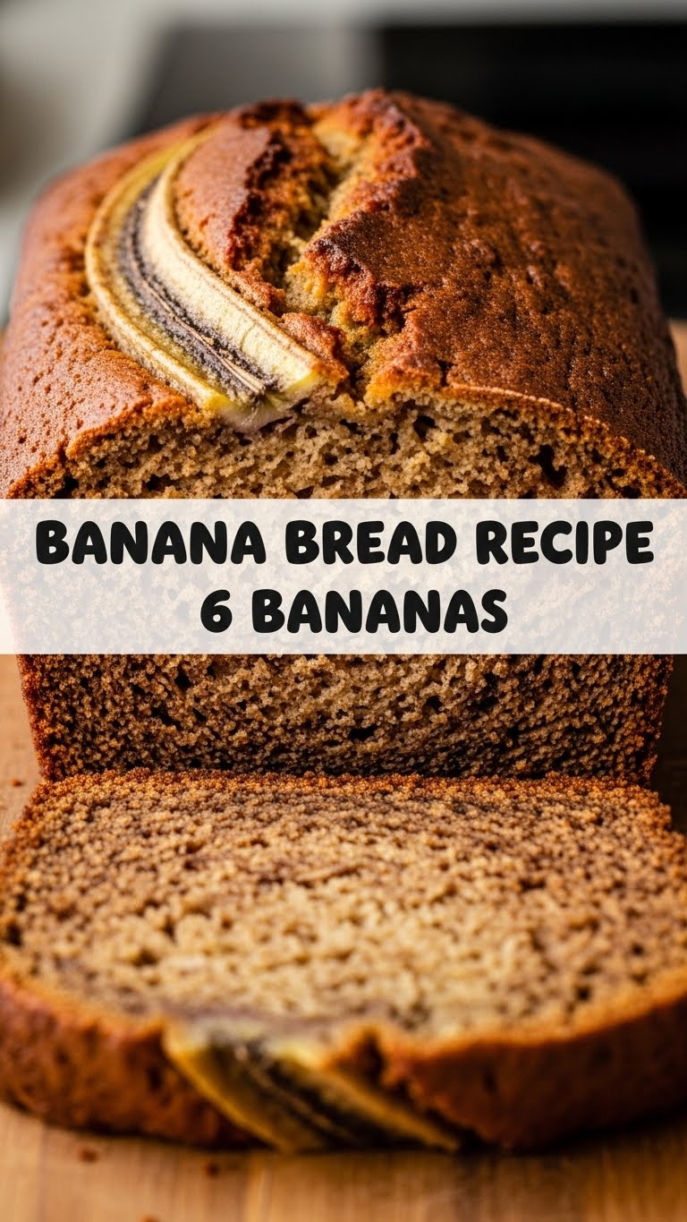 Banana Bread Recipe 6 Bananas