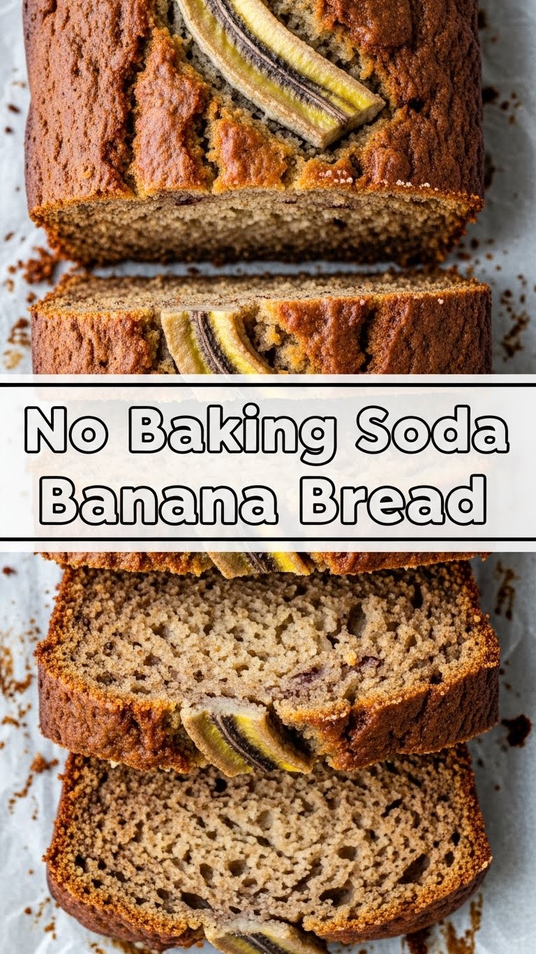 No Baking Soda Banana Bread