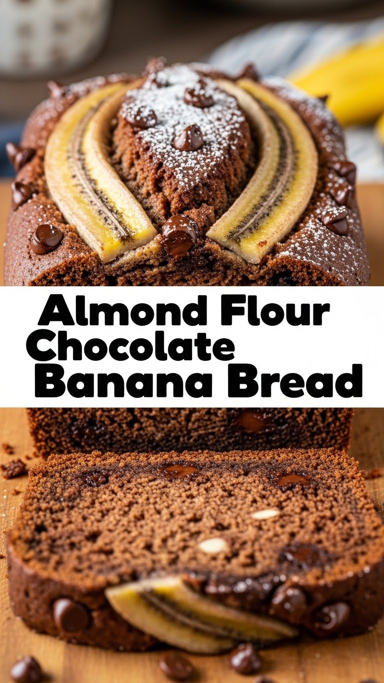 Almond Flour Chocolate Banana Bread