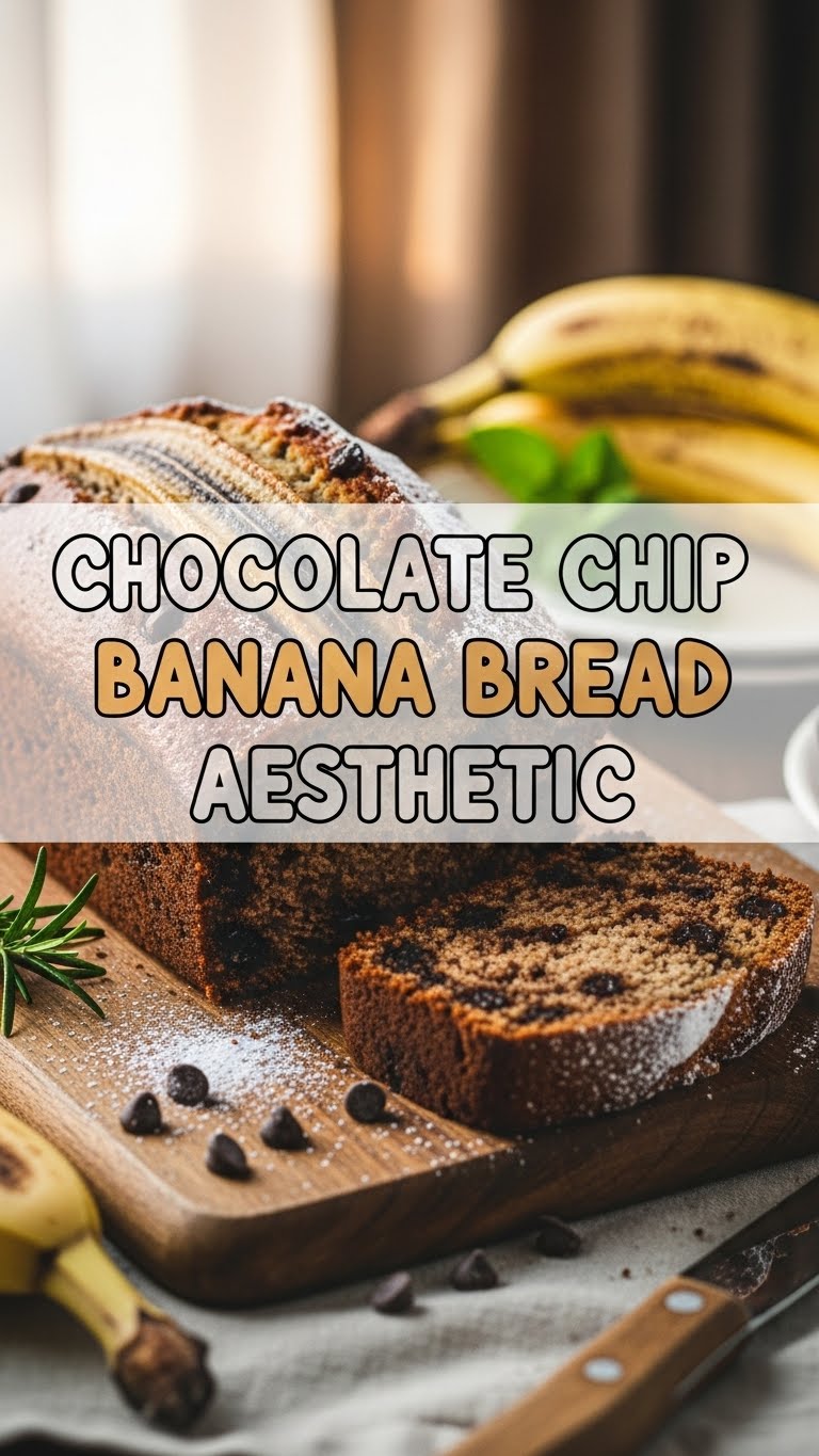 Chocolate Chip Banana Bread Aesthetic