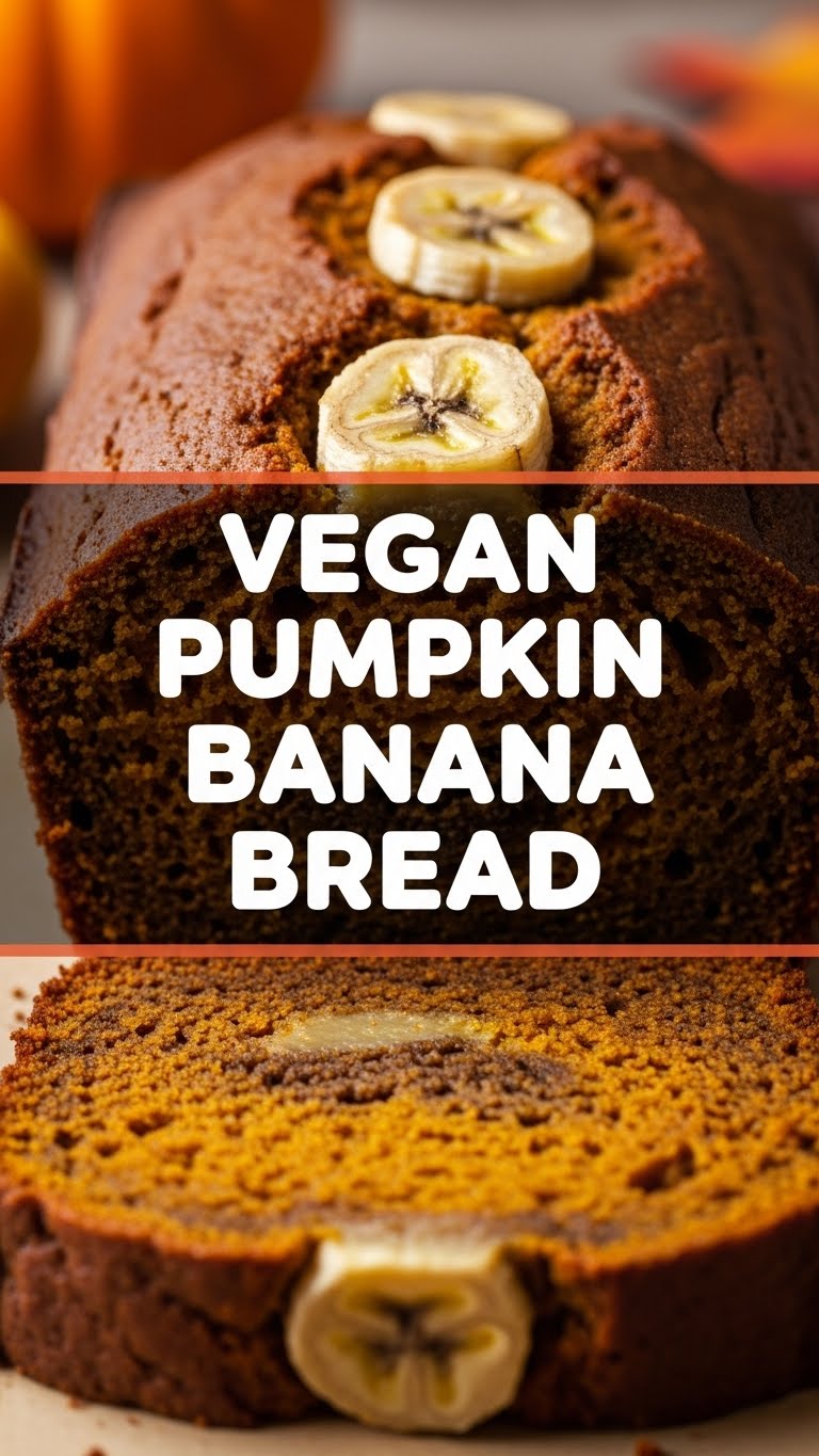 Vegan Pumpkin Banana Bread