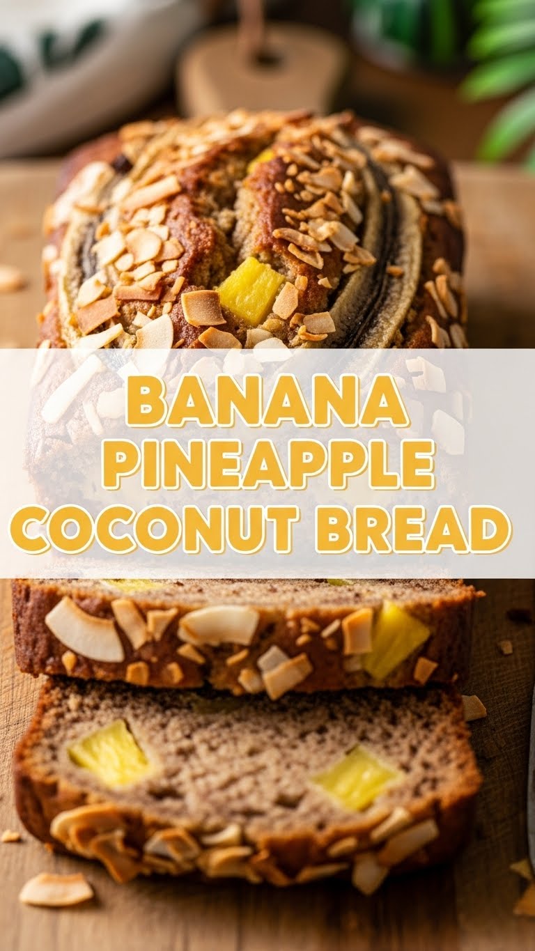 Banana Pineapple Coconut Bread