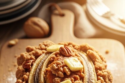 Banana Bread With Cinnamon Crumble