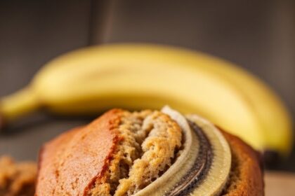 Banana Bread Using 2 Bananas
