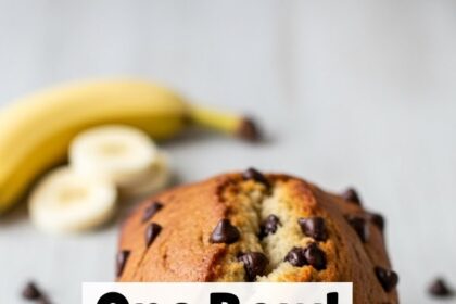 One Bowl Chocolate Chip Banana Bread