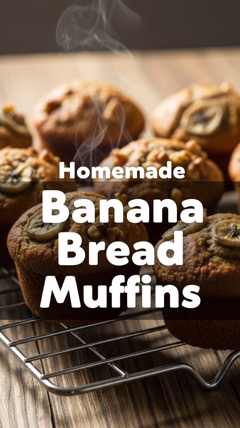 Homemade Banana Bread Muffins