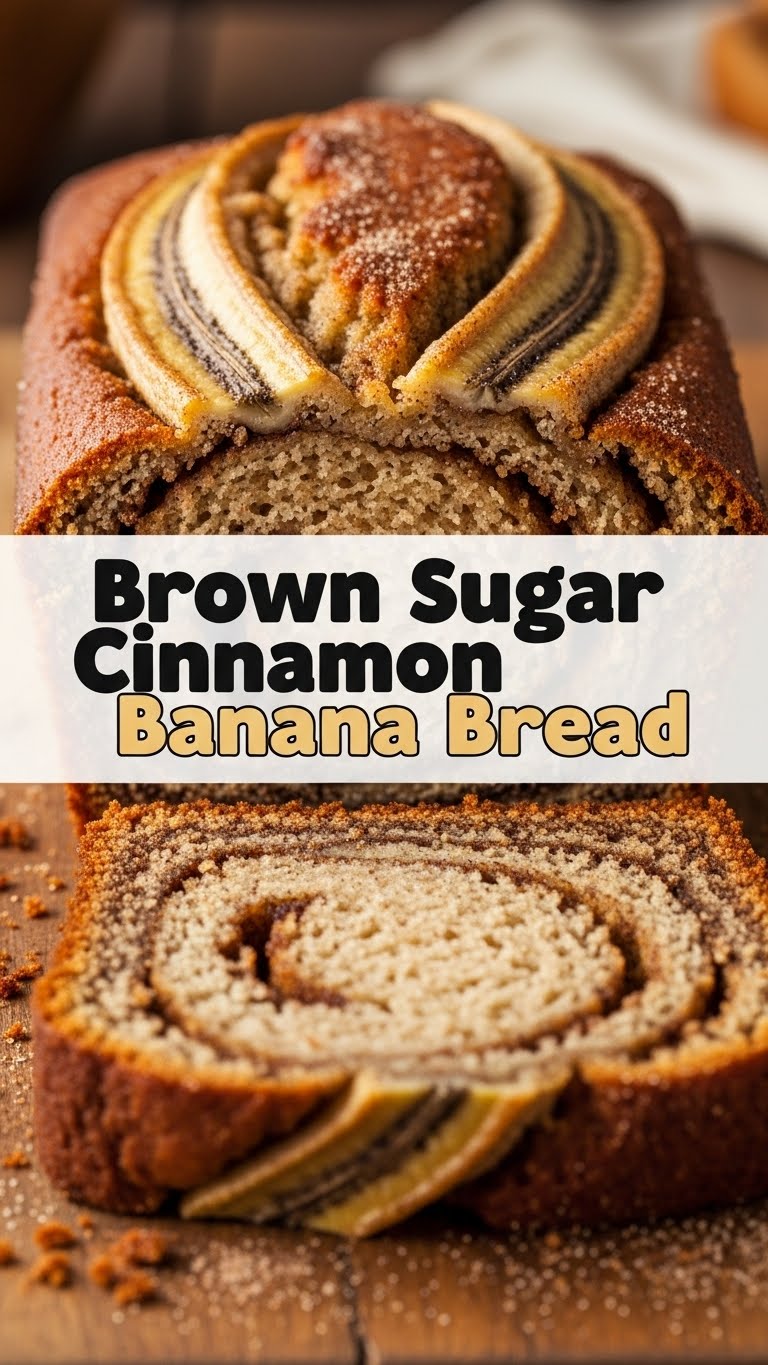 Brown Sugar Cinnamon Banana Bread