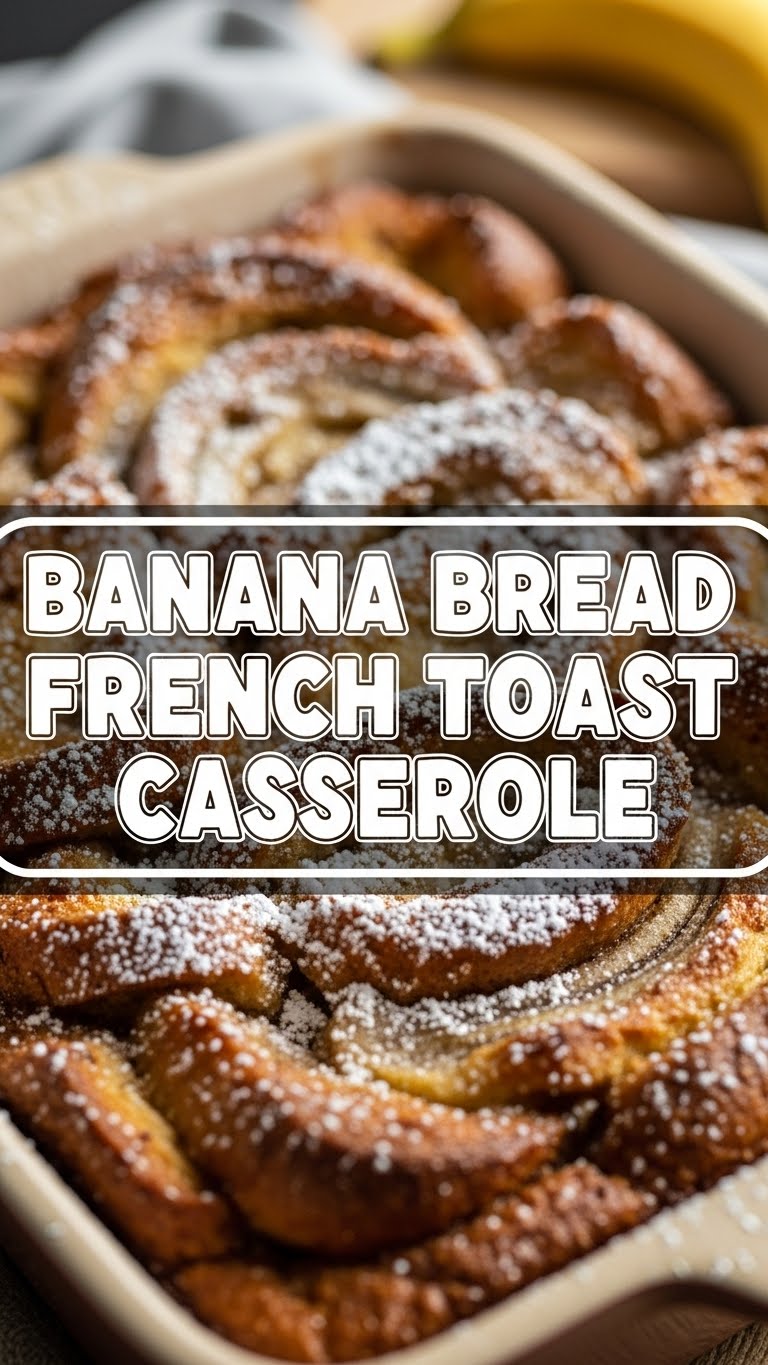 Banana Bread French Toast Casserole