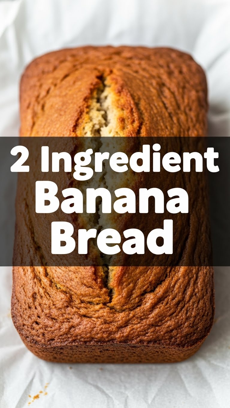 2 Ingredient Banana Bread