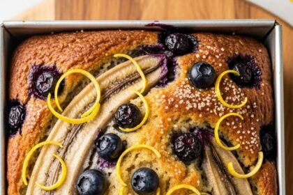 Lemon Blueberry Banana Bread