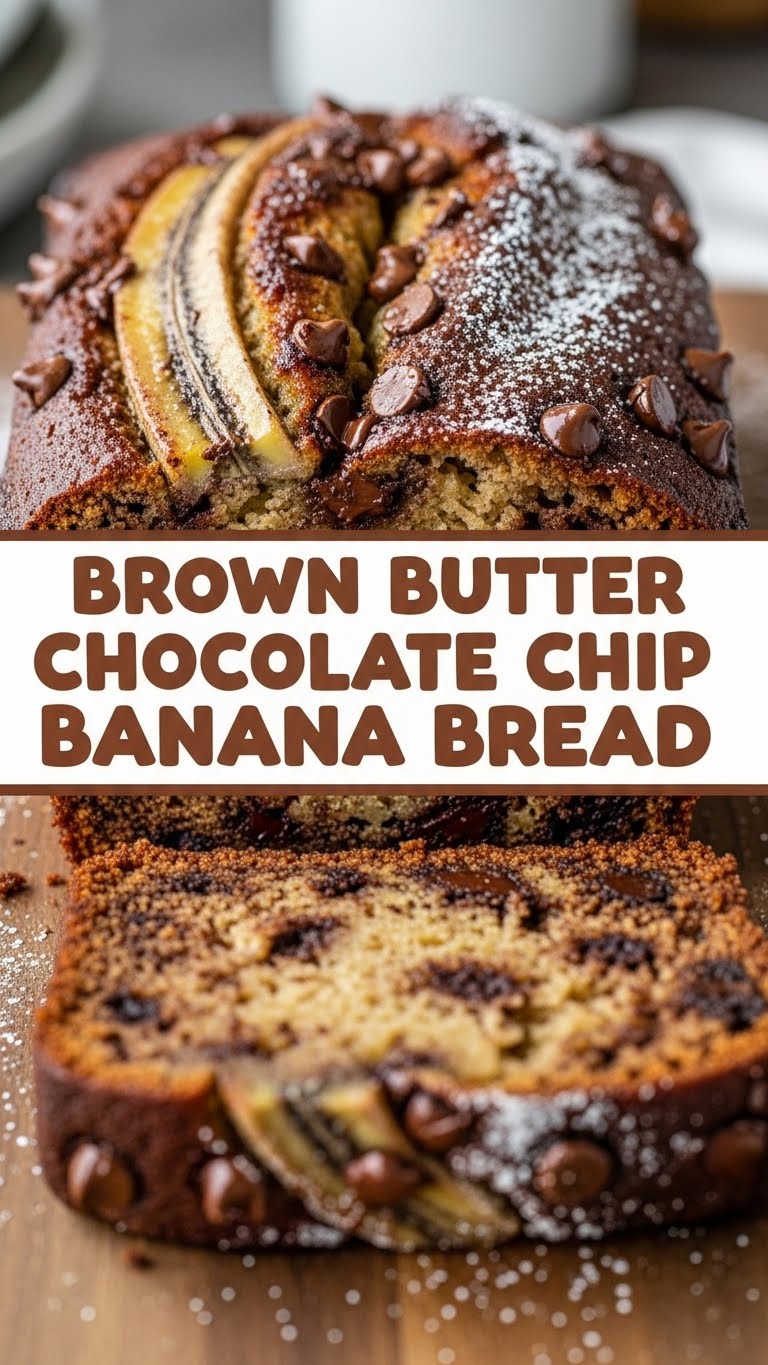 Brown Butter Chocolate Chip Banana Bread
