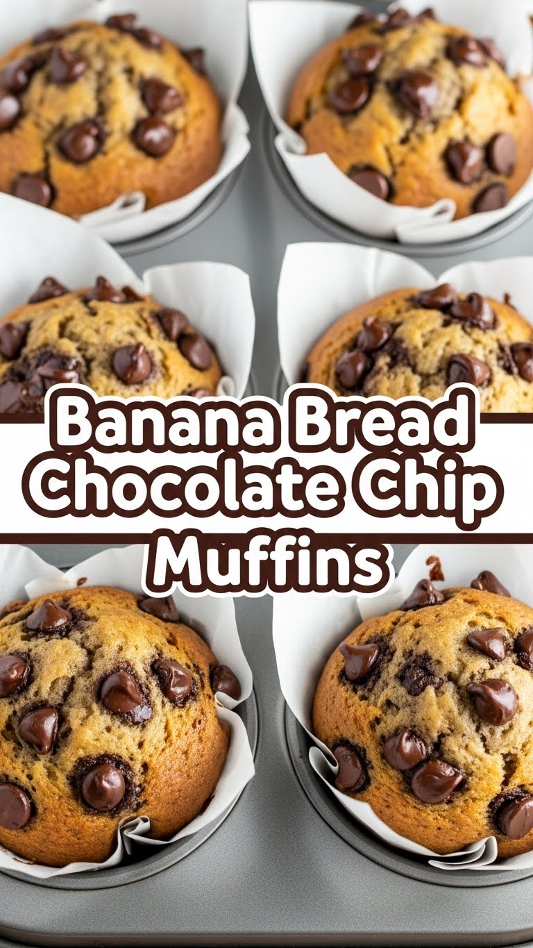 Banana Bread Chocolate Chip Muffins