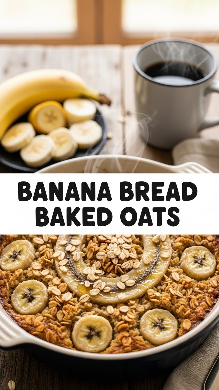 Banana Bread Baked Oats