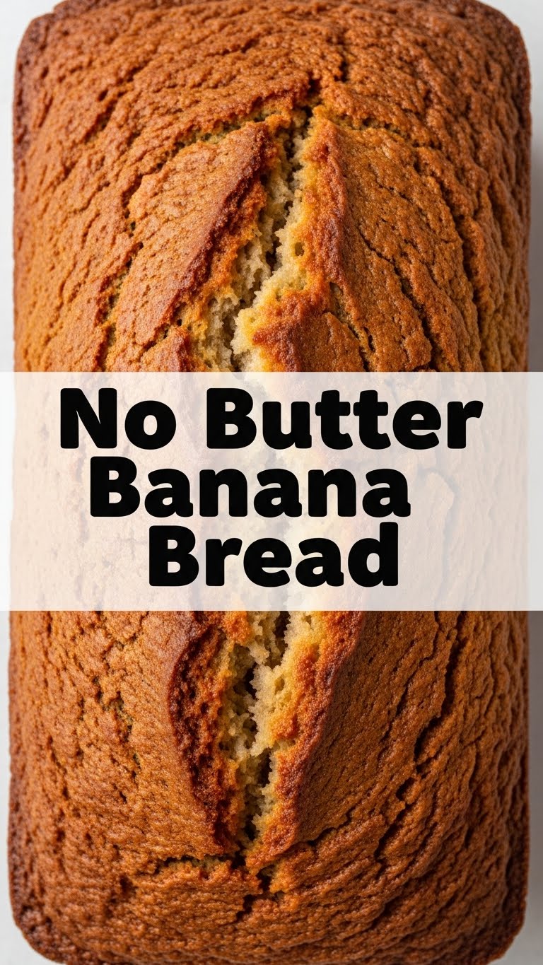 No Butter Banana Bread