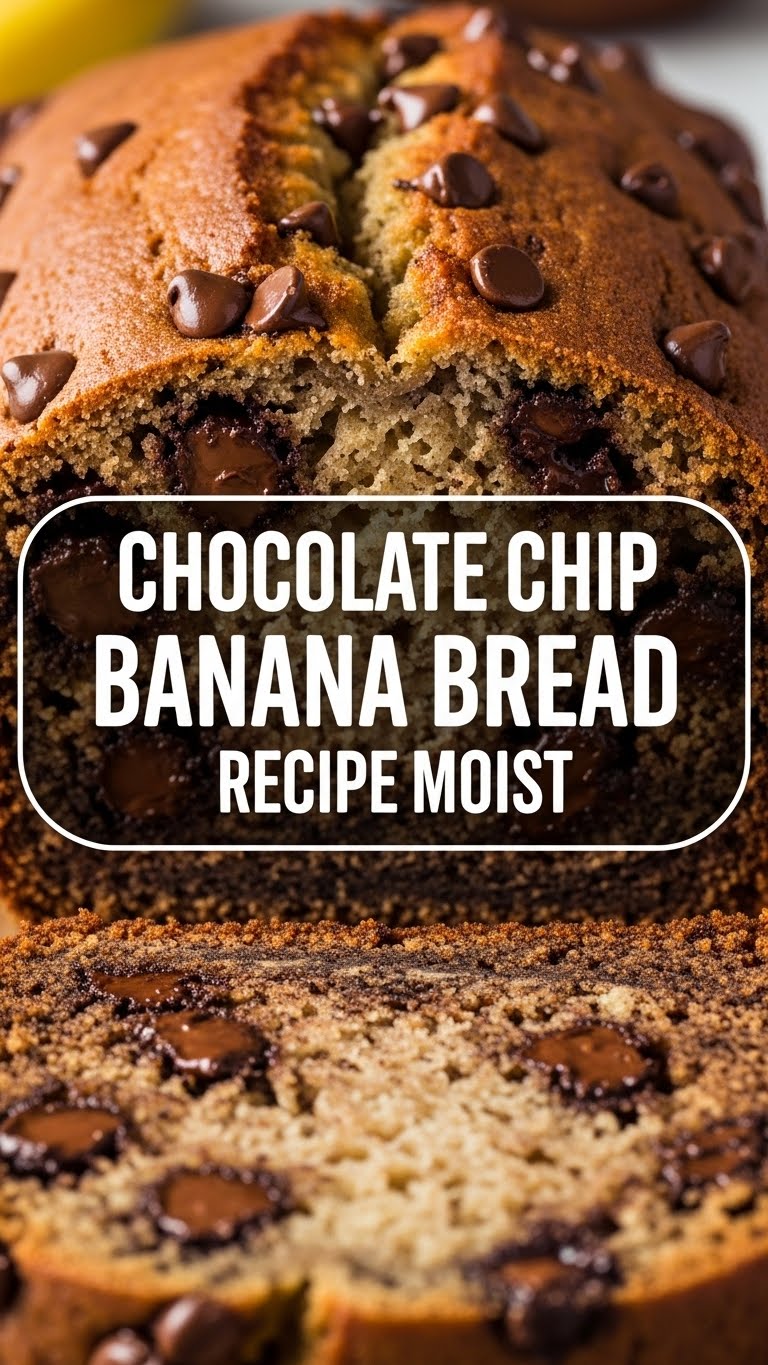 Chocolate Chip Banana Bread Recipe Moist
