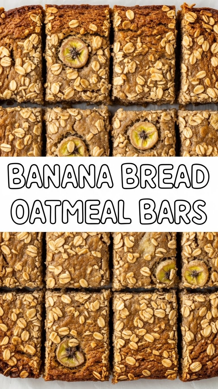 Banana Bread Oatmeal Bars