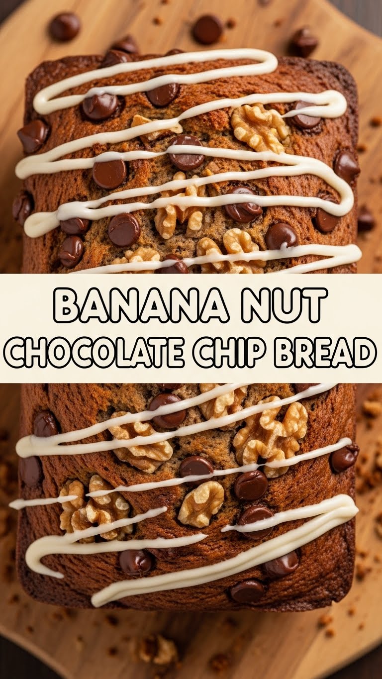 Banana Nut Chocolate Chip Bread