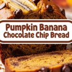 Pumpkin Banana Chocolate Chip Bread