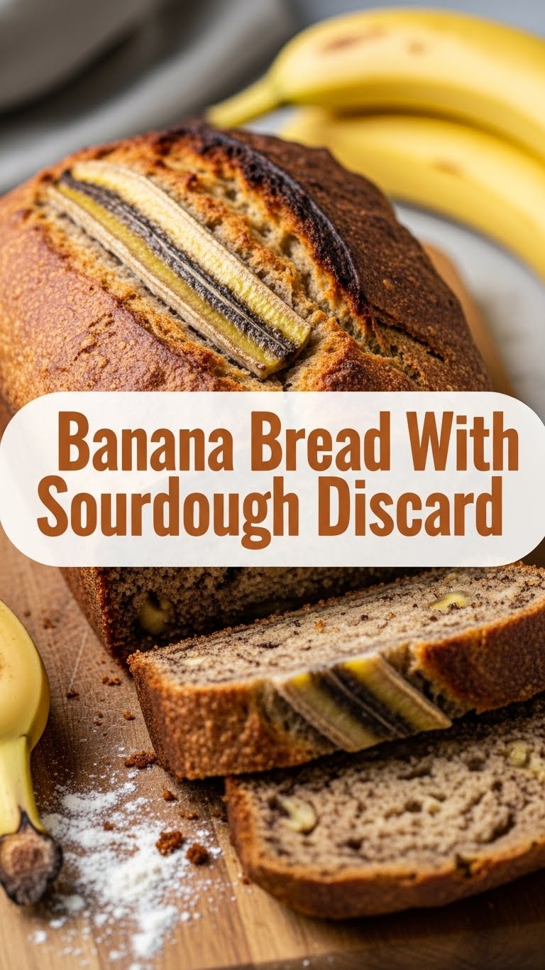Banana Bread With Sourdough Discard