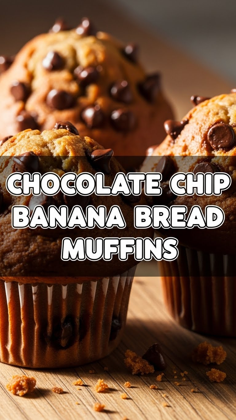 Chocolate Chip Banana Bread Muffins