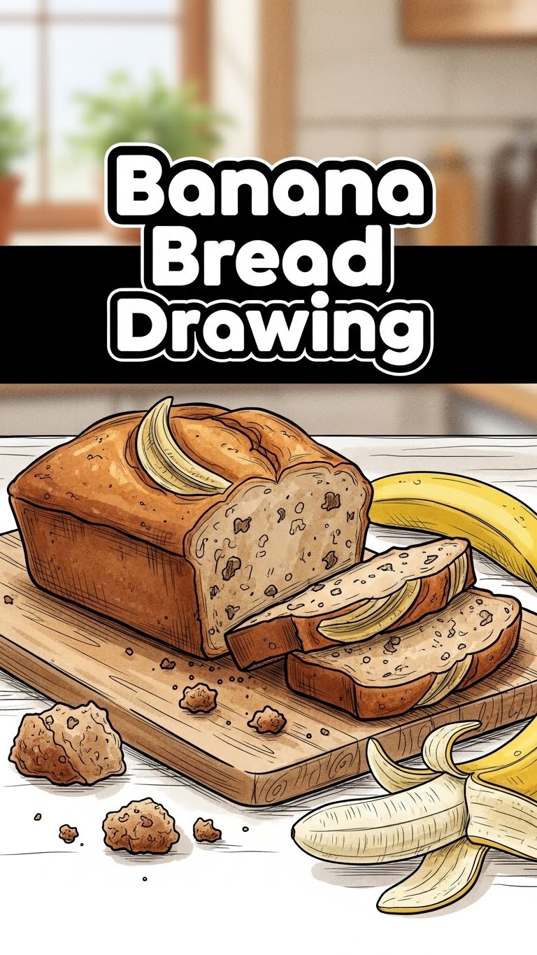Banana Bread Drawing