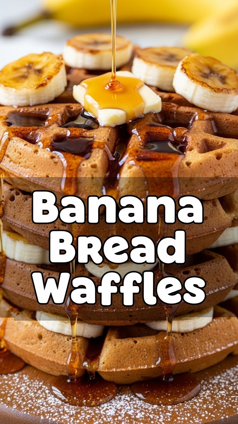 Banana Bread Waffles