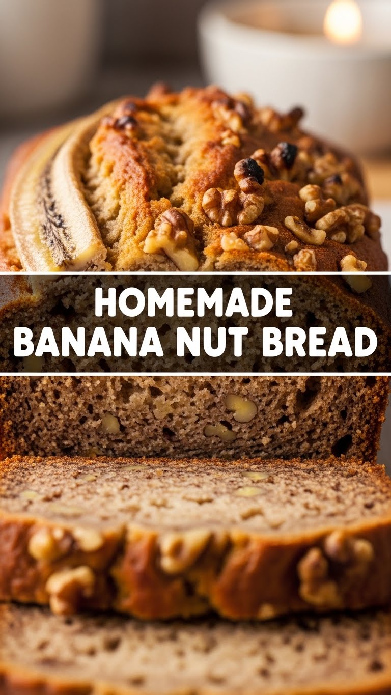 Homemade Banana Nut Bread