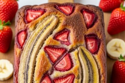 Banana Strawberry Bread