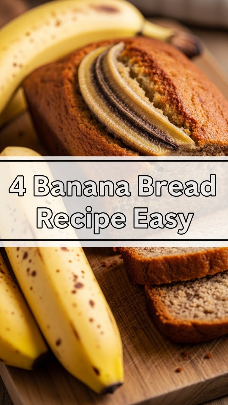 4 Banana Bread Recipe Easy
