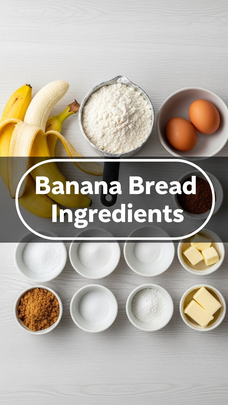 Banana Bread Ingredients
