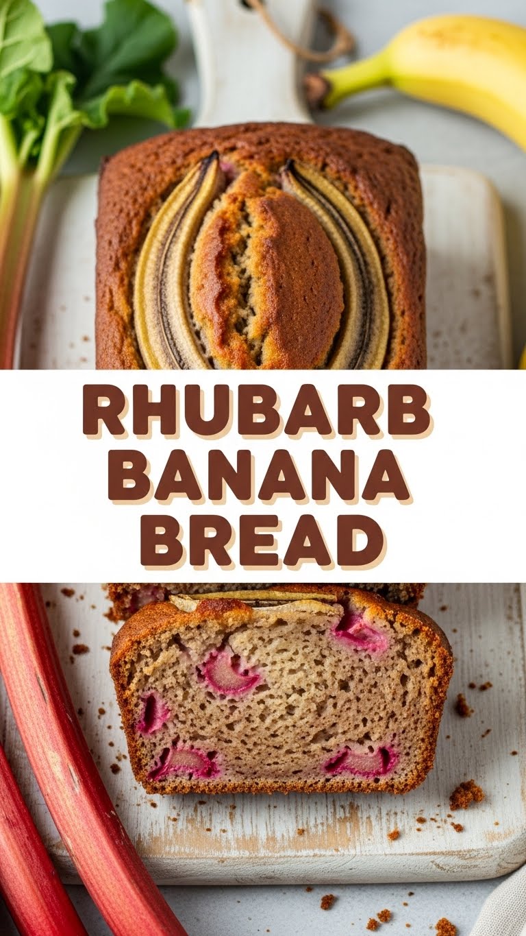 Rhubarb Banana Bread